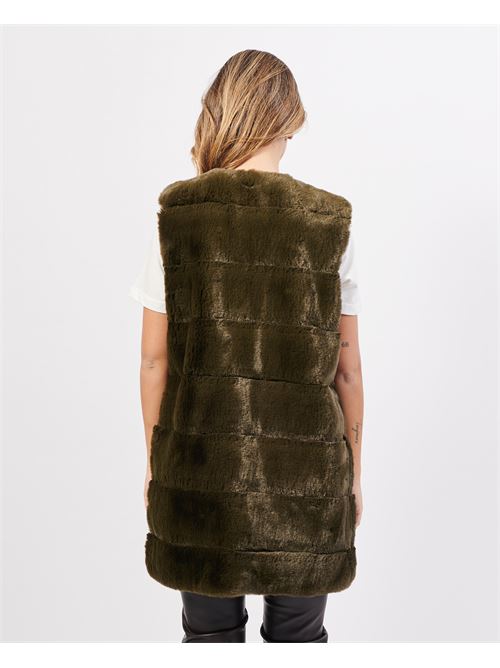 Gio Cellini sleeveless jacket in eco fur GIO CELLINI | EP034VERDE